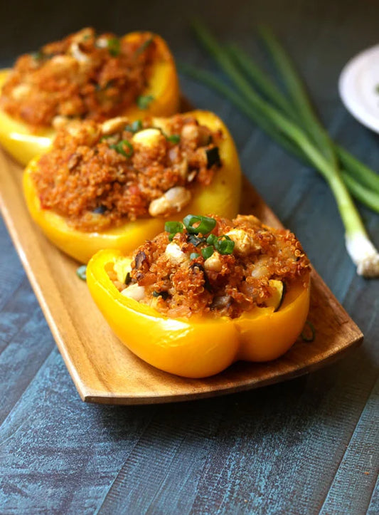vegan taco stuffed peppers