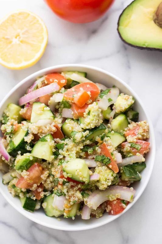 Vegan Gluten Free Superfood Avocado Ranch Quinoa Salad